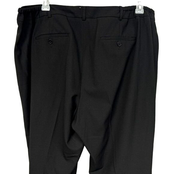 Talbots Woman Black Wide Leg Trousers Sz 20W Stretch Pants Classic Slacks - Picture 5 of 8